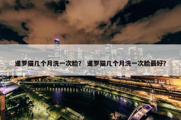 暹罗猫几个月洗一次脸？ 暹罗猫几个月洗一次脸最好？