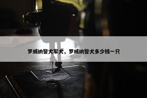 罗威纳警犬军犬，罗威纳警犬多少钱一只