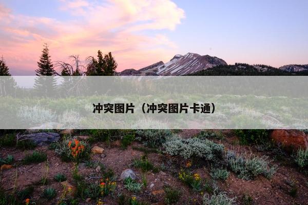 冲突图片（冲突图片卡通）
