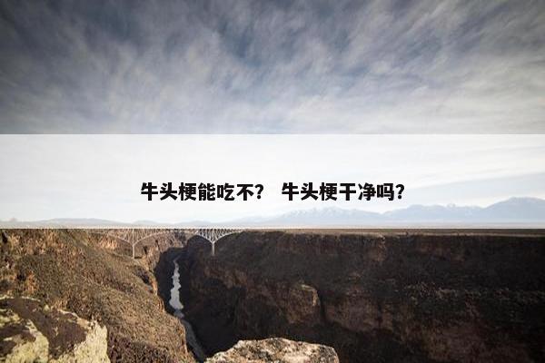 牛头梗能吃不？ 牛头梗干净吗？