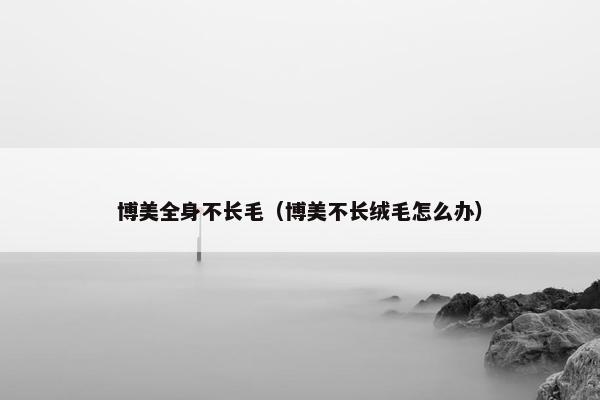 博美全身不长毛（博美不长绒毛怎么办）