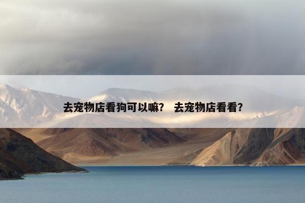 去宠物店看狗可以嘛？ 去宠物店看看？