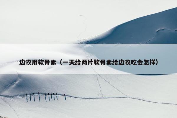 边牧用软骨素（一天给两片软骨素给边牧吃会怎样）