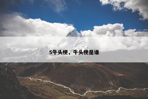 5牛头梗，牛头梗是谁