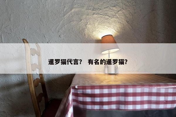 暹罗猫代言？ 有名的暹罗猫？