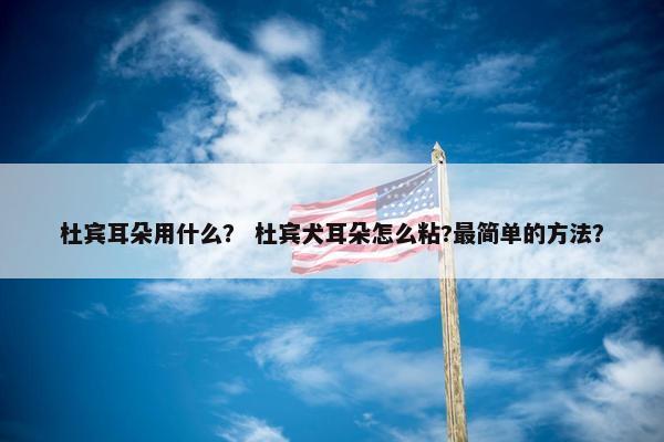 杜宾耳朵用什么？ 杜宾犬耳朵怎么粘?最简单的方法？