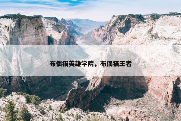 布偶猫英雄学院，布偶猫王者